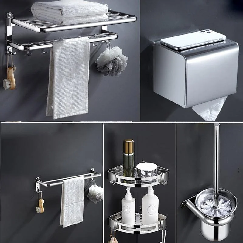 Modern Stainless Steel Bath Shelf Bathroom Accessories Hardware Set -Bathlova