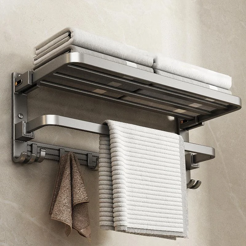 Modern Stainless Steel Bath Shelf Bathroom Accessory Kit Towel Bar Bathroom Set -Bathlova