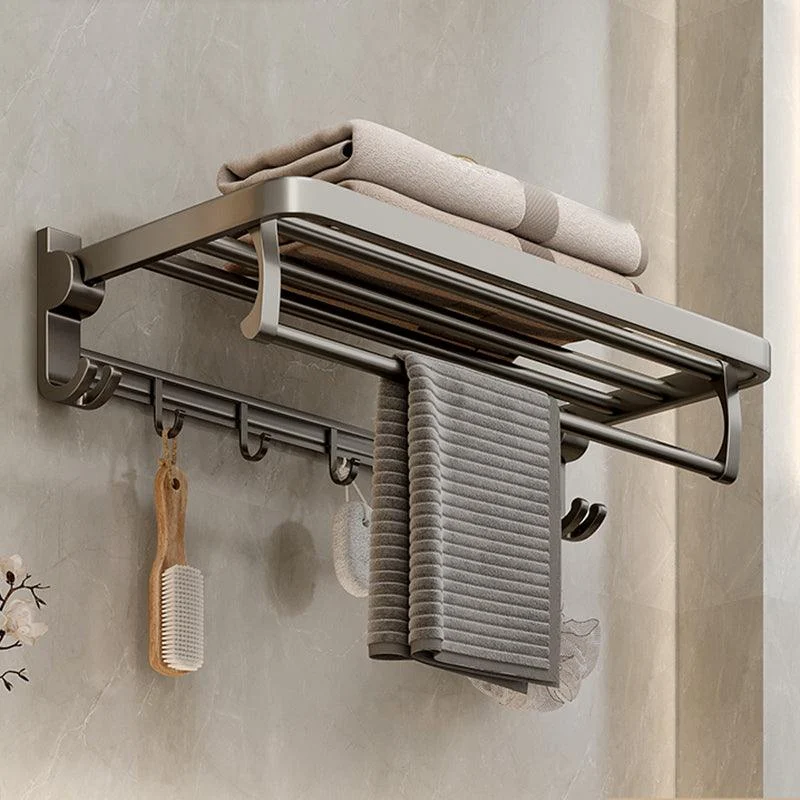 Modern Stainless Steel Bath Shelf Bathroom Accessory Kit Towel Bar Bathroom Set -Bathlova