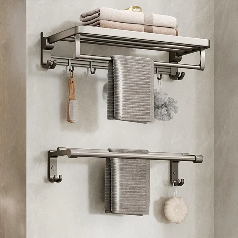 Modern Stainless Steel Bath Shelf Bathroom Accessory Kit Towel Bar Bathroom Set -Bathlova