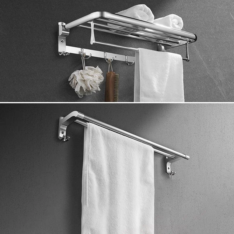 Modern Stainless Steel Bath Shelf Paper Holder Bath Hardware Set -Bathlova