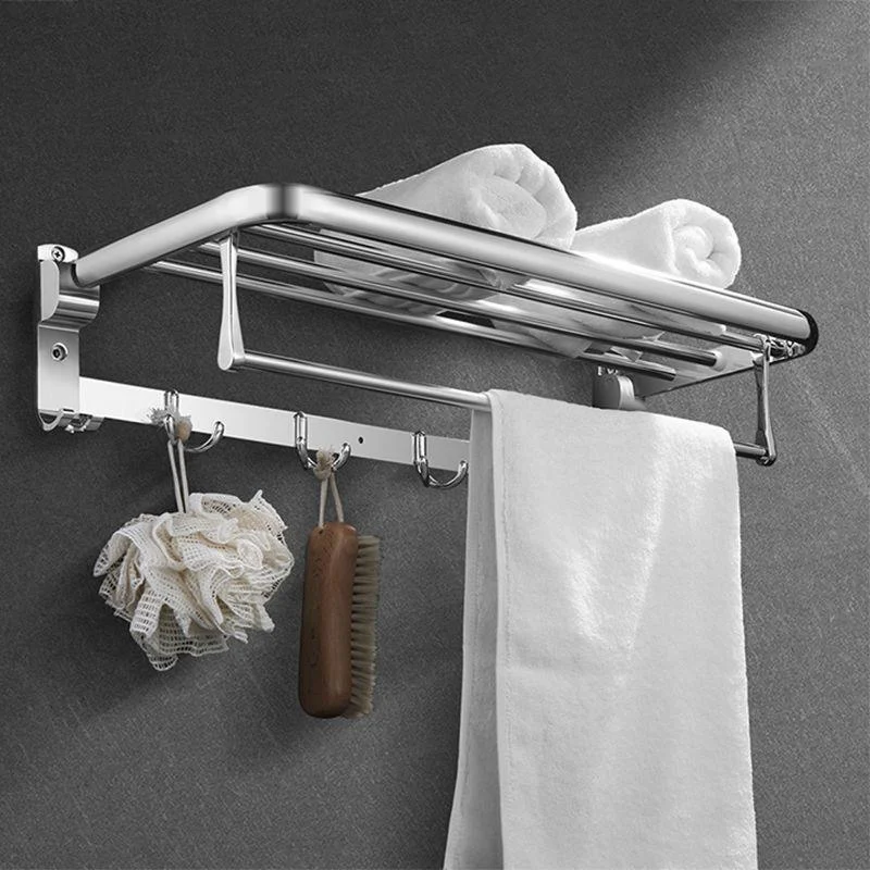 Modern Stainless Steel Bath Shelf Paper Holder Bath Hardware Set -Bathlova