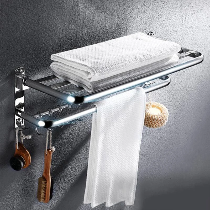 Modern Stainless Steel Bath Shelf Paper Holder Bathroom Accessory Kit -Bathlova