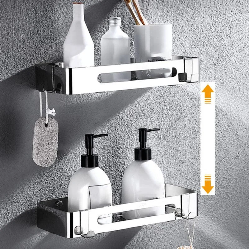 Modern Stainless Steel Bath Shelf Paper Holder Bathroom Accessory Kit -Bathlova