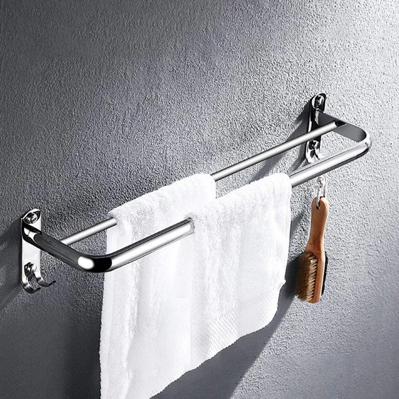 Modern Stainless Steel Bath Shelf Paper Holder Bathroom Accessory Kit -Bathlova