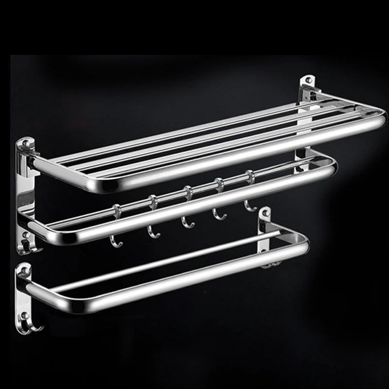 Modern Stainless Steel Bath Shelf Paper Holder Bathroom Accessory Kit -Bathlova