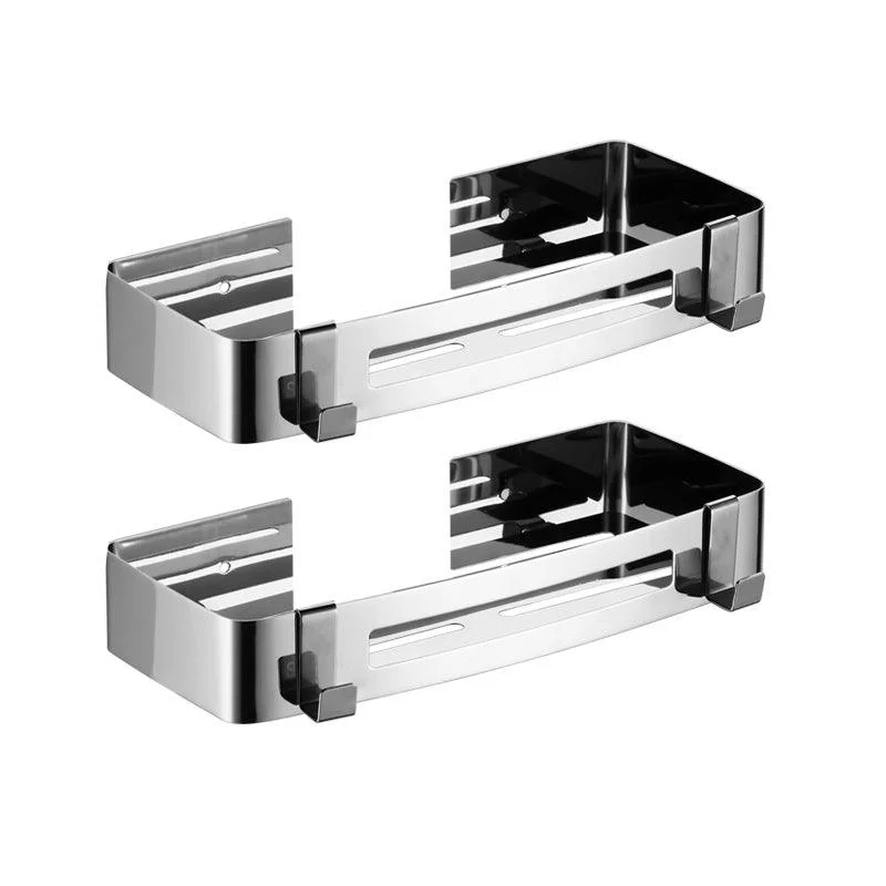 Modern Stainless Steel Bathroom Accessory Set Rectangular & Triangle Bath Shelf -Bathlova