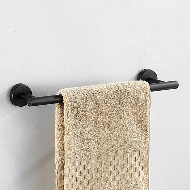 Modern Stainless Steel Bathroom Hardware Set Brushed Chrome Towel Bar/Ring & Robe Hooks -Bathlova