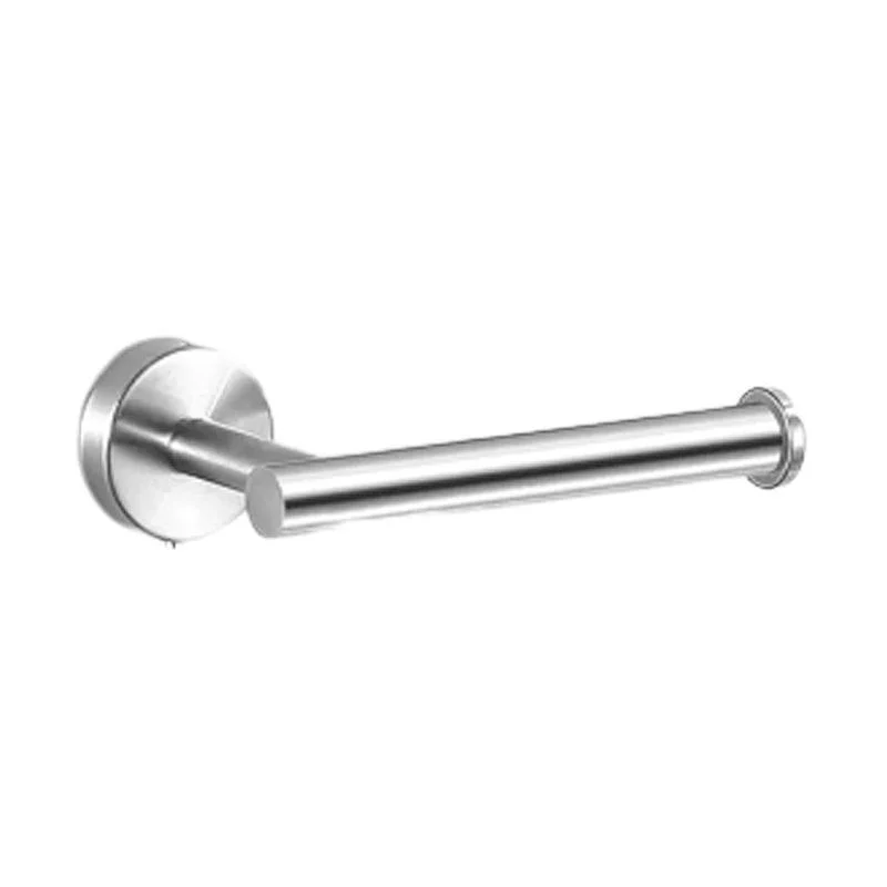 Modern Stainless Steel Bathroom Hardware Set Brushed Chrome Towel Bar/Ring & Robe Hooks -Bathlova