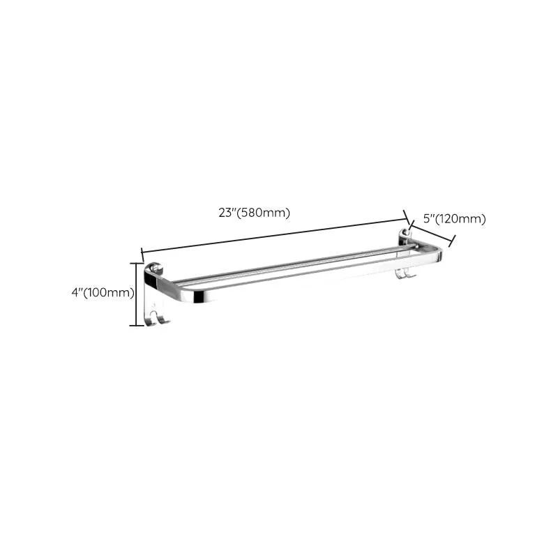 Modern Stainless Steel Bathroom Hardware Towel Bar Bathroom Set -Bathlova