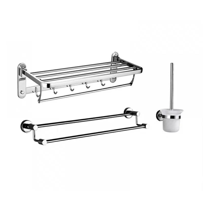 Modern Stainless Steel Bathroom Hardware Towel Bar Bathroom Set -Bathlova