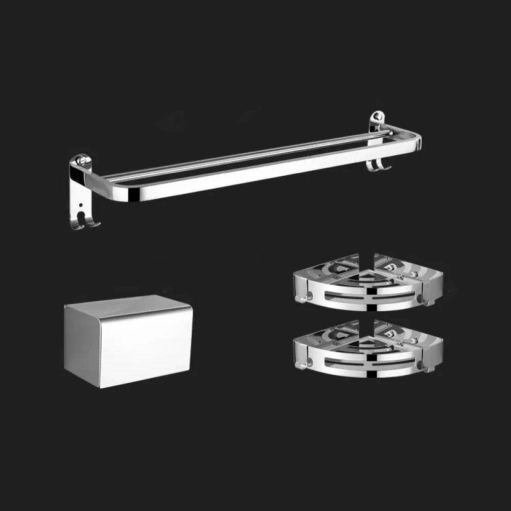 Modern Stainless Steel Bathroom Hardware Towel Bar Bathroom Set -Bathlova