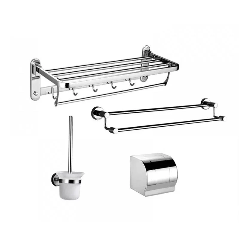 Modern Stainless Steel Bathroom Hardware Towel Bar Bathroom Set -Bathlova