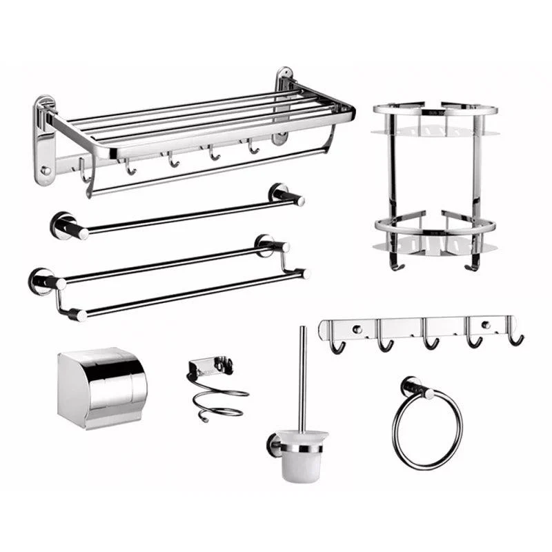 Modern Stainless Steel Bathroom Hardware Towel Bar Bathroom Set -Bathlova