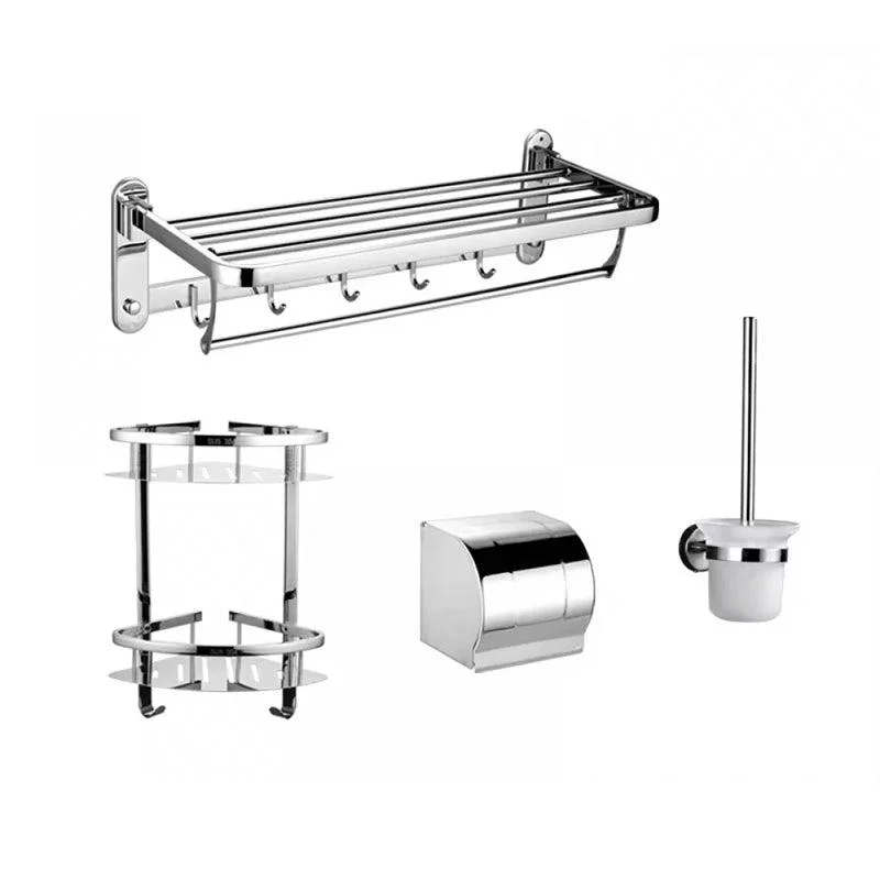 Modern Stainless Steel Bathroom Hardware Towel Bar Bathroom Set -Bathlova