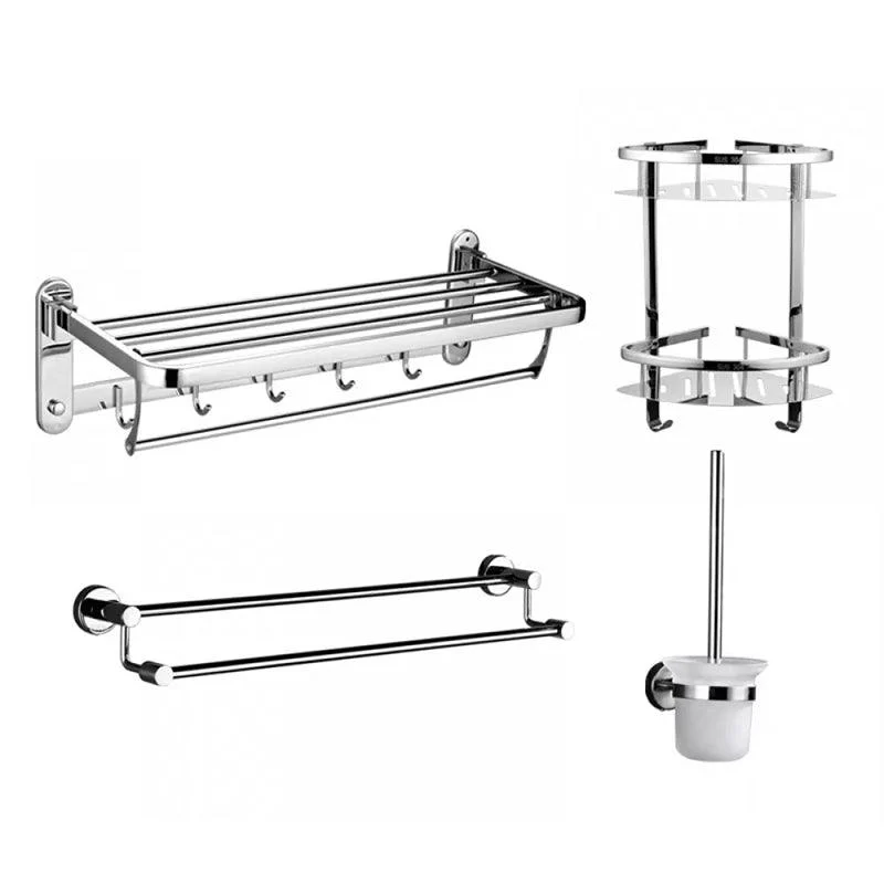 Modern Stainless Steel Bathroom Hardware Towel Bar Bathroom Set -Bathlova