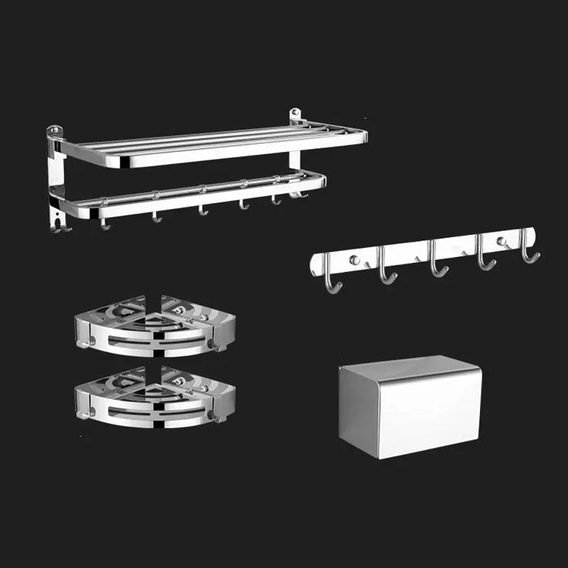 Modern Stainless Steel Bathroom Hardware Towel Bar Bathroom Set -Bathlova