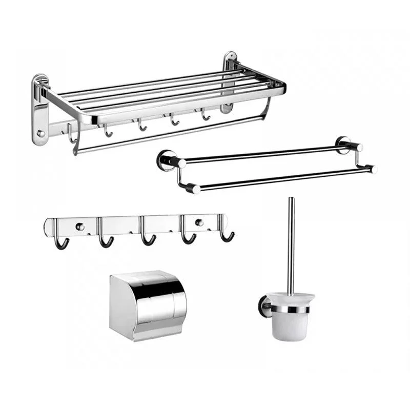 Modern Stainless Steel Bathroom Hardware Towel Bar Bathroom Set -Bathlova