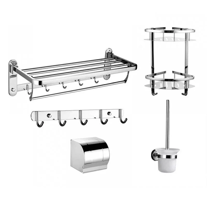 Modern Stainless Steel Bathroom Hardware Towel Bar Bathroom Set -Bathlova