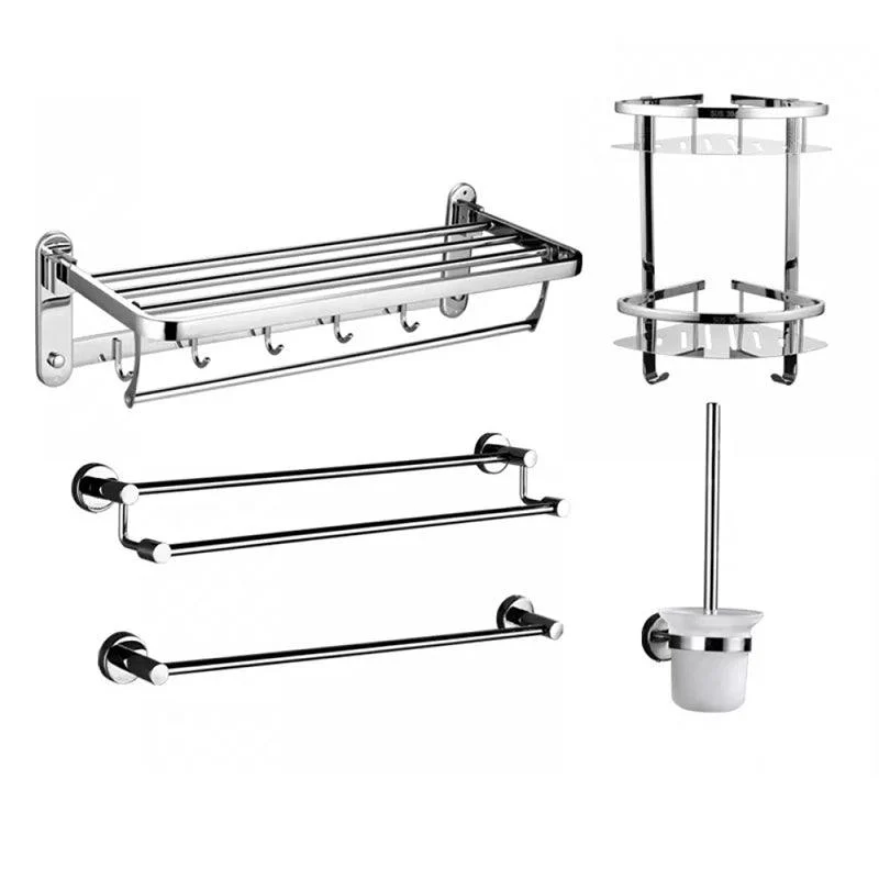 Modern Stainless Steel Bathroom Hardware Towel Bar Bathroom Set -Bathlova