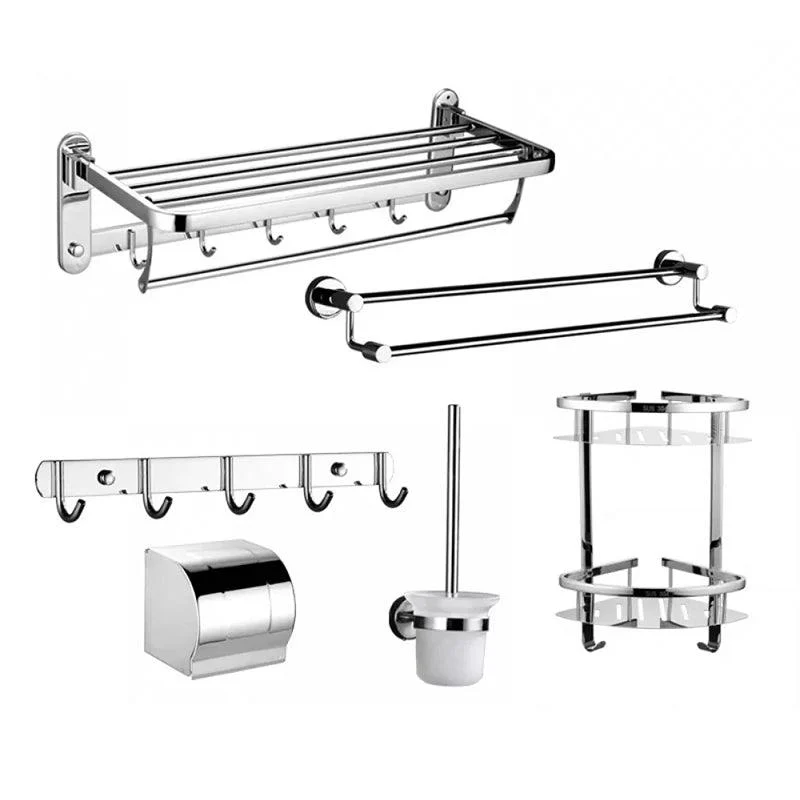 Modern Stainless Steel Bathroom Hardware Towel Bar Bathroom Set -Bathlova