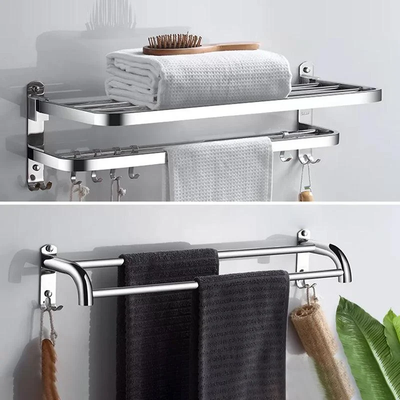 Modern Stainless Steel Bathroom Set Paper Holder Bath Shelf Bathroom Hardware -Bathlova