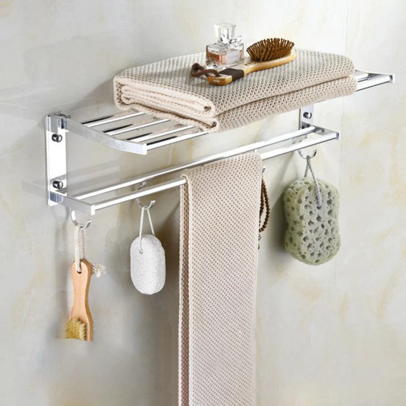 Modern Stainless Steel Paper Holder Bath Shelf Bathroom Accessory Kit -Bathlova