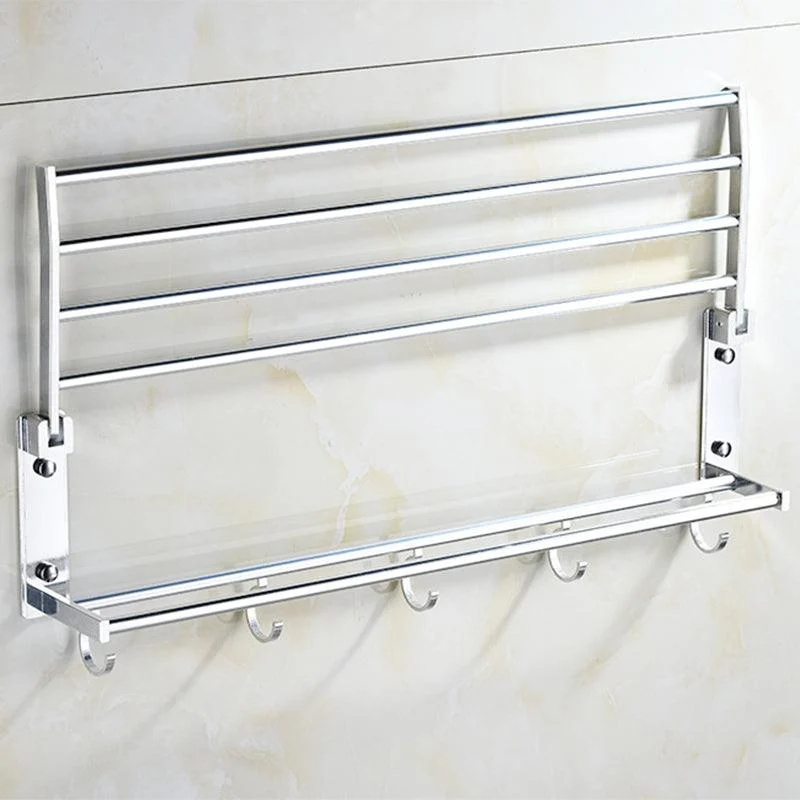 Modern Stainless Steel Paper Holder Bath Shelf Bathroom Accessory Kit -Bathlova