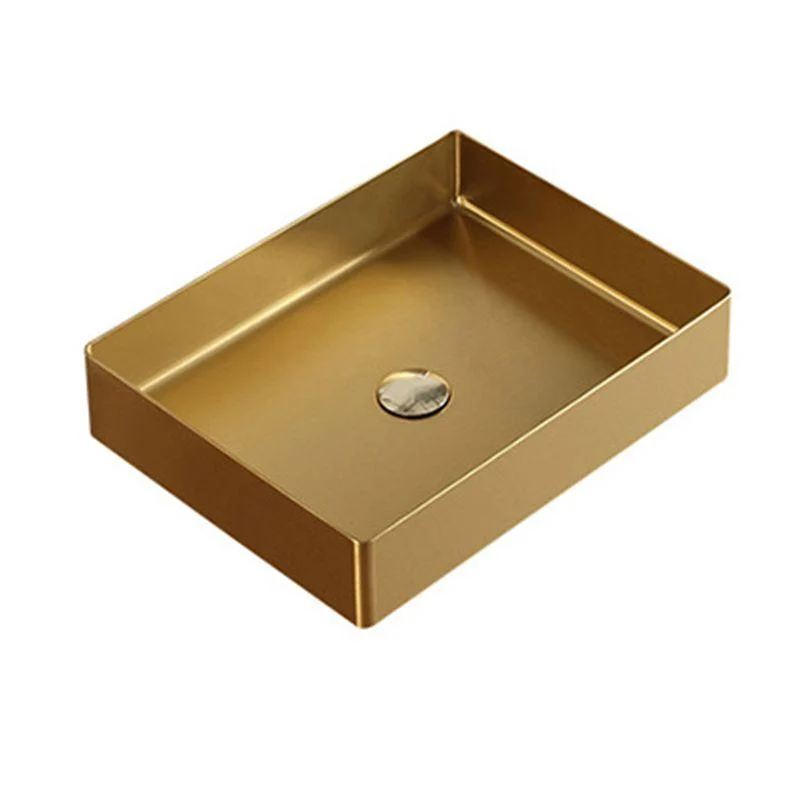 Modern Stainless Steel Sink Rectangular Basin Sink for Bathroom(Tap Not Included ) -Bathlova