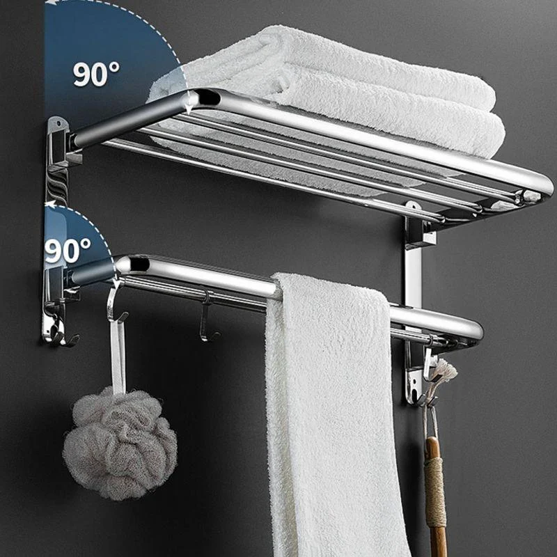 Modern Stainless Steel Towel Bar Bath Shelf Bathroom Accessory Set -Bathlova