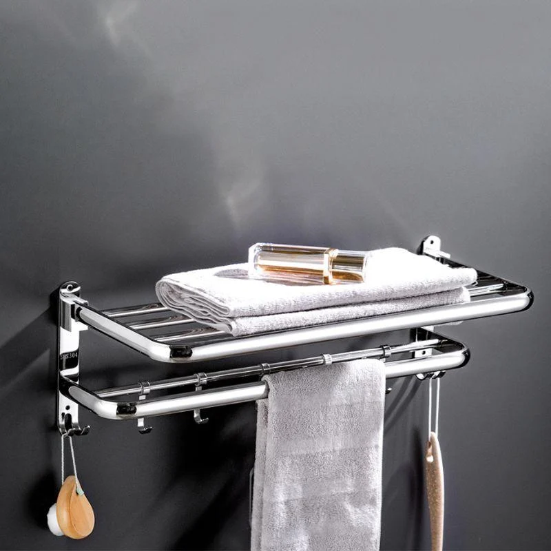 Modern Stainless Steel Towel Bar Bath Shelf Bathroom Accessory Set -Bathlova