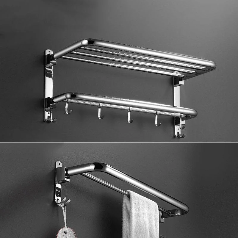 Modern Stainless Steel Towel Bar Bath Shelf Bathroom Accessory Set -Bathlova