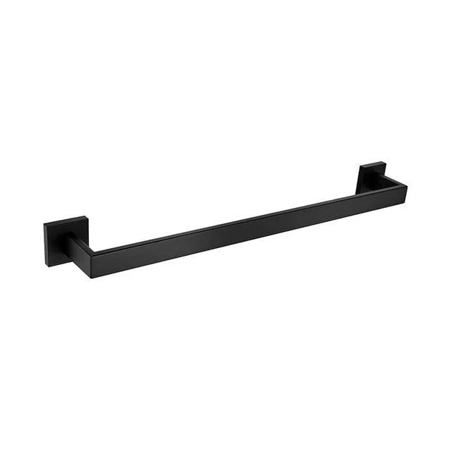 Modern Steel and Black Bathroom Accessory Stainless Steel Bath Accessory -Bathlova