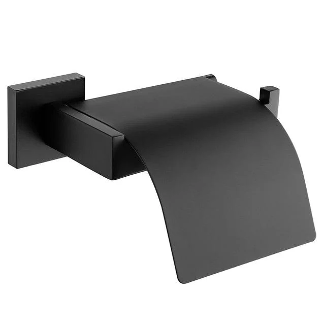 Modern Steel and Black Bathroom Accessory Stainless Steel Bath Accessory -Bathlova