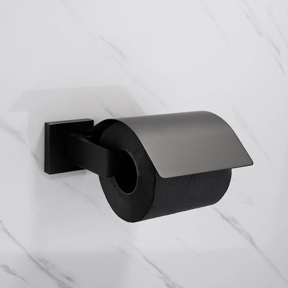 Modern Steel and Black Bathroom Accessory Stainless Steel Bath Accessory -Bathlova