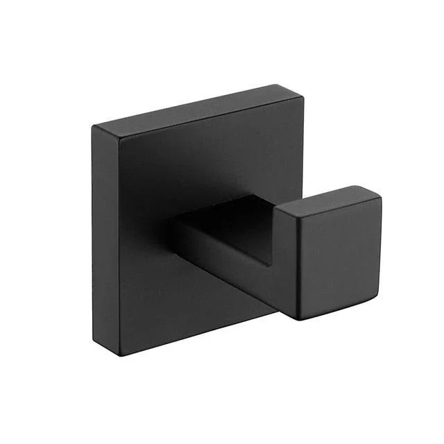 Modern Steel and Black Bathroom Accessory Stainless Steel Bath Accessory -Bathlova