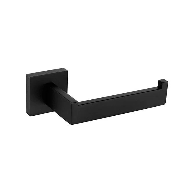 Modern Steel and Black Bathroom Accessory Stainless Steel Bath Accessory -Bathlova