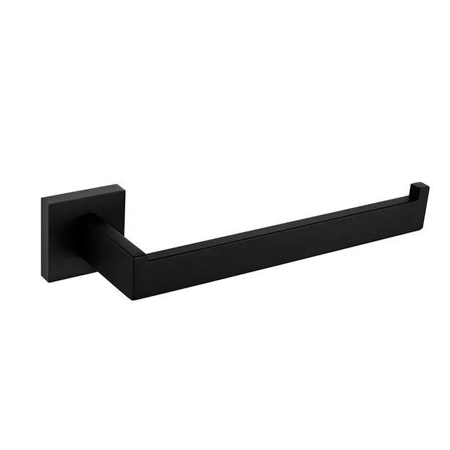 Modern Steel and Black Bathroom Accessory Stainless Steel Bath Accessory -Bathlova