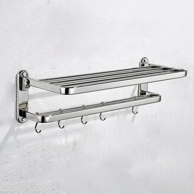 Modern Steel Bath Hardware Set Sliver Bathroom Accessory Kit -Bathlova