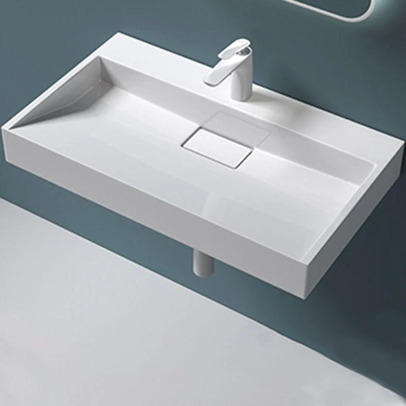 Modern Stone Bathroom Sink Square No Craftsmanship Bathroom Sink -Bathlova