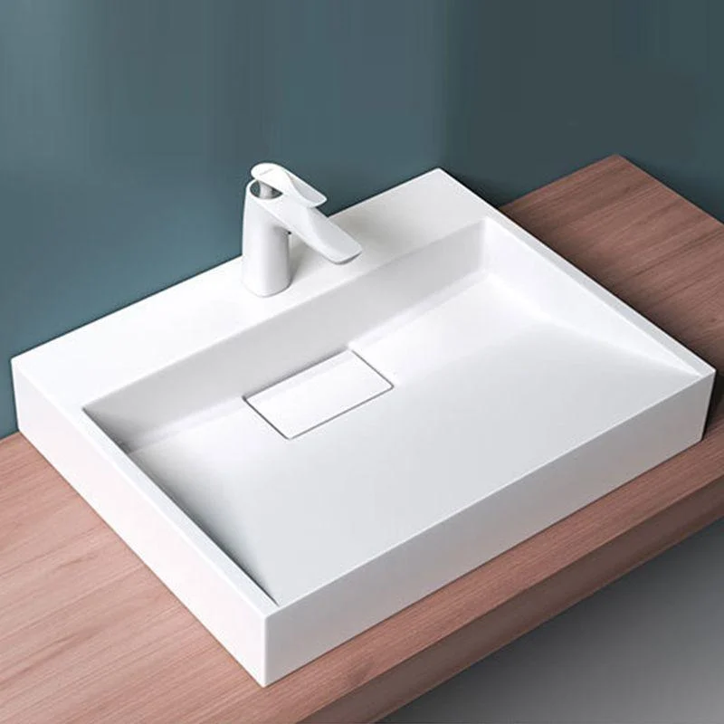 Modern Stone Bathroom Sink Square No Craftsmanship Bathroom Sink -Bathlova