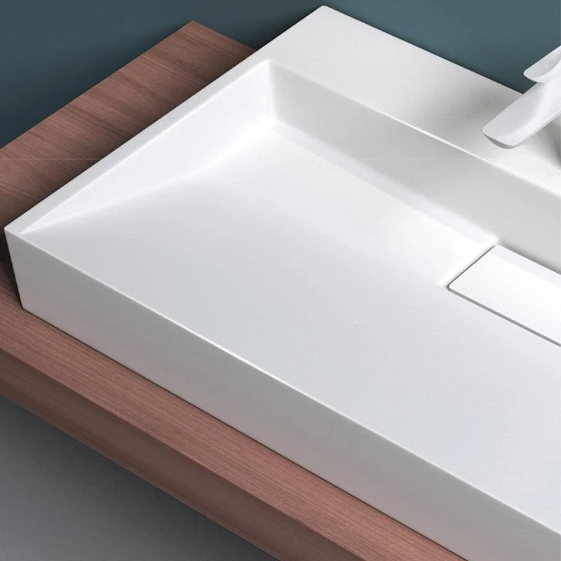 Modern Stone Bathroom Sink Square No Craftsmanship Bathroom Sink -Bathlova