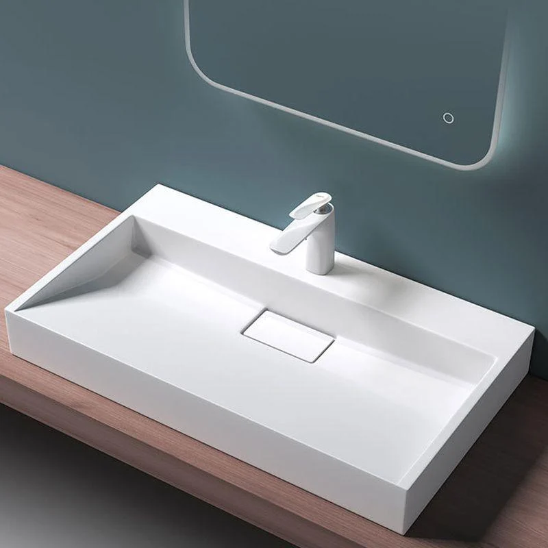 Modern Stone Bathroom Sink Square No Craftsmanship Bathroom Sink -Bathlova