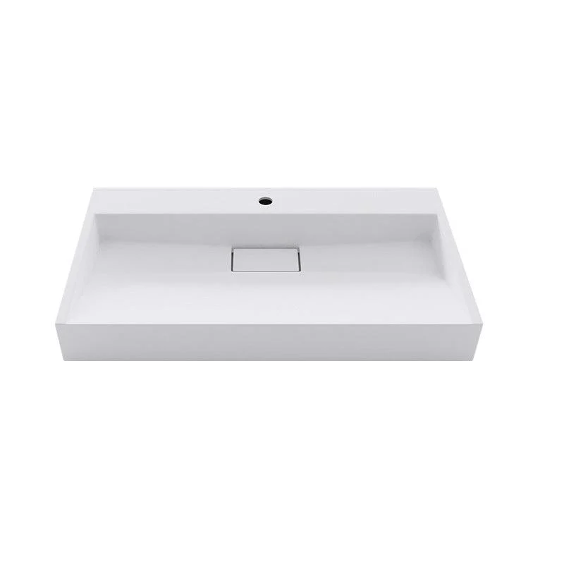 Modern Stone Bathroom Sink Square No Craftsmanship Bathroom Sink -Bathlova