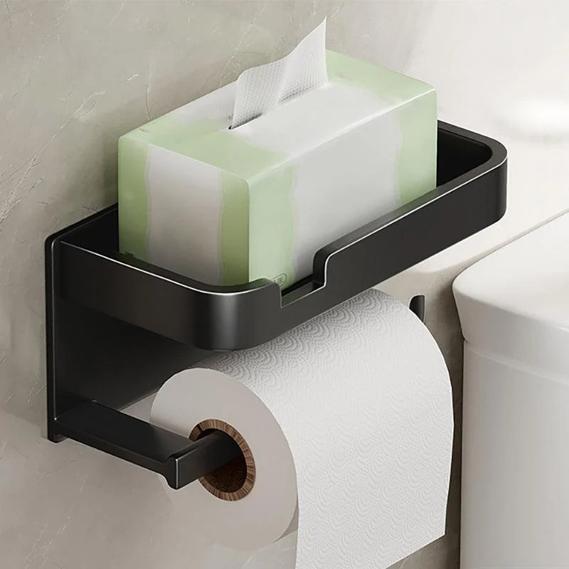 Modern Style Aluminum Single Bathroom Accessory Kit Paper Holder -Bathlova