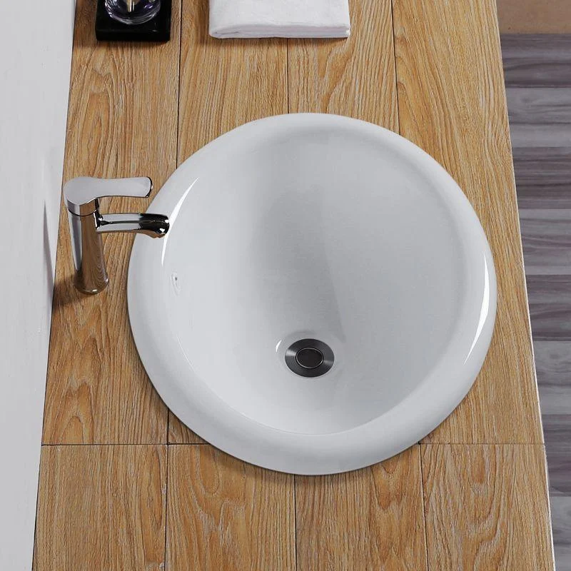 Modern Style Bathroom Sink Oval Porcelain Undermount Bathroom Sink -Bathlova