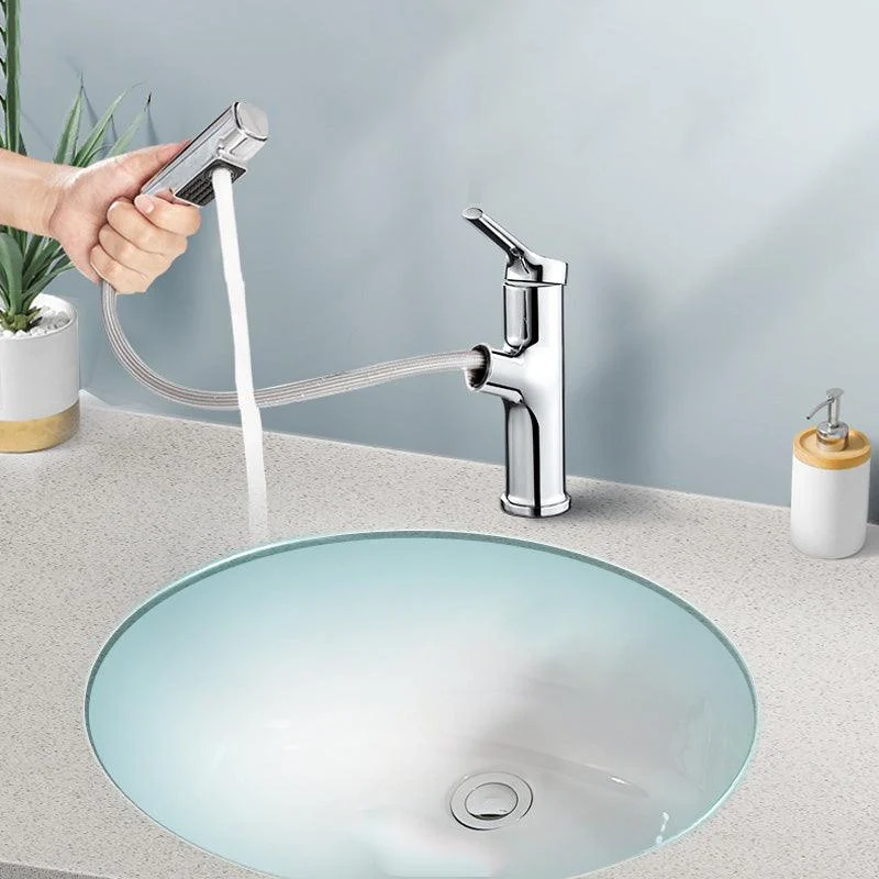 Modern Style Bathroom Sink Overflow Hole Design Oval Ceramic Bathroom Sink -Bathlova