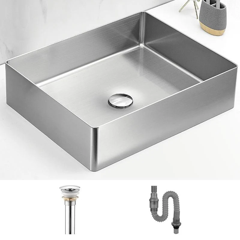 Modern Style Bathroom Sink Stainless Steel Noise-cancelling Design Bathroom Sink -Bathlova