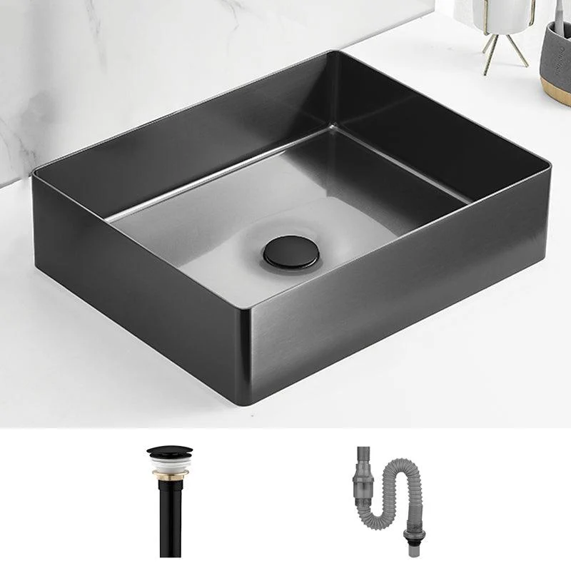 Modern Style Bathroom Sink Stainless Steel Noise-cancelling Design Bathroom Sink -Bathlova