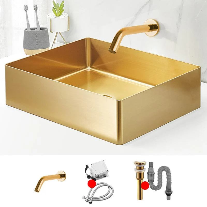 Modern Style Bathroom Sink Stainless Steel Noise-cancelling Design Bathroom Sink -Bathlova